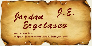 Jordan Ergelašev vizit kartica